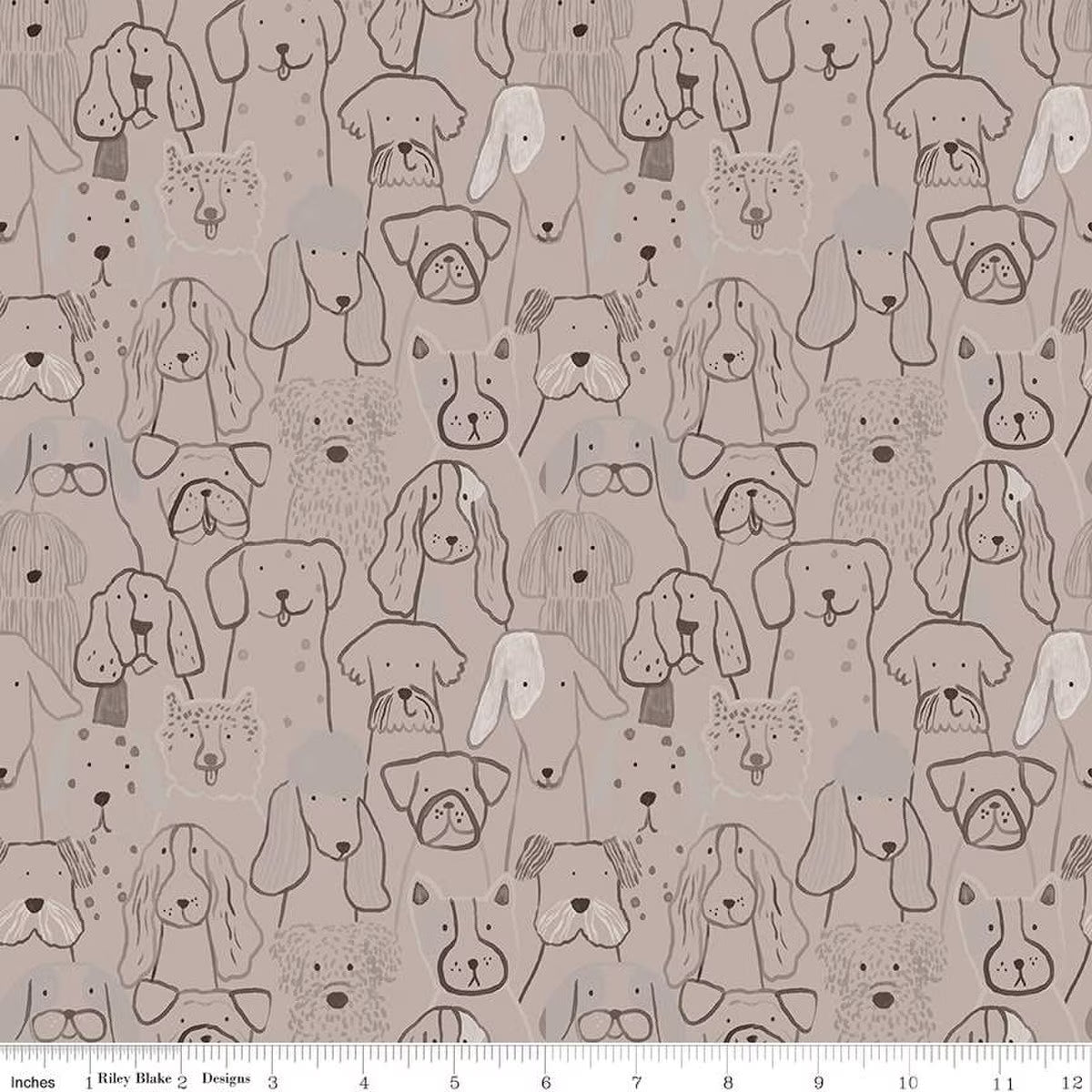 Flannel Inky Dog Club Brown