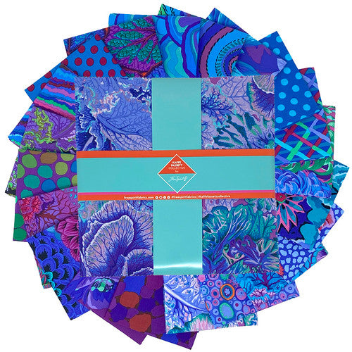 Classics Plus - 10" Charm Pack - Royal || Classics Plus Pre-Cuts