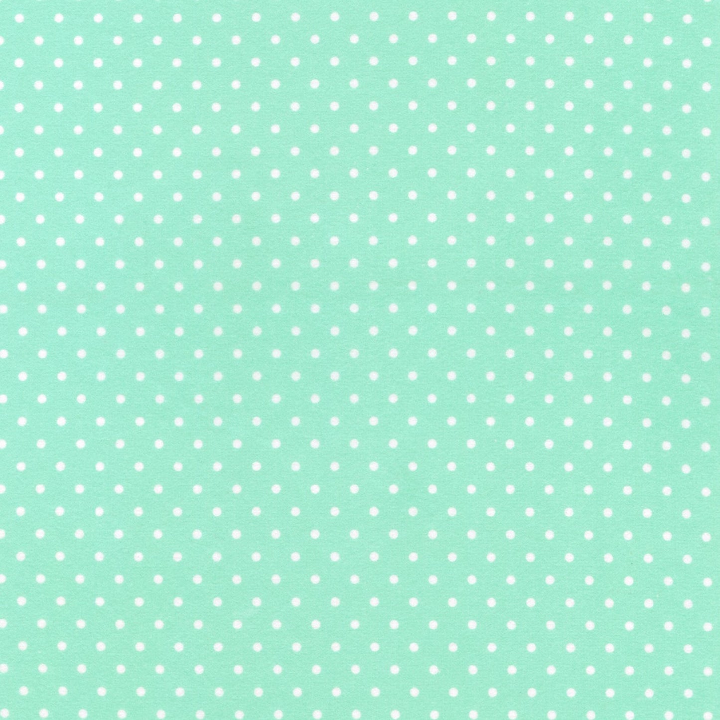 Flannel Mint/White Dots on Flannel