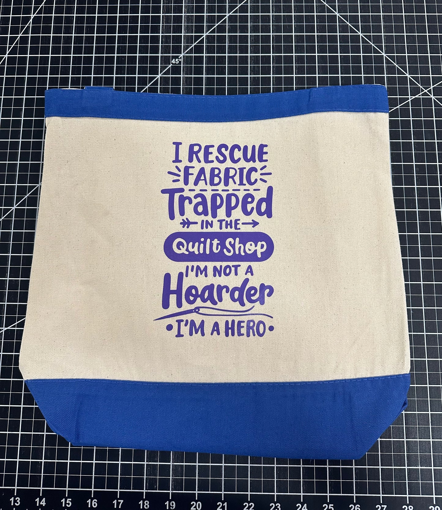 Cotton Tote-Royal Blue