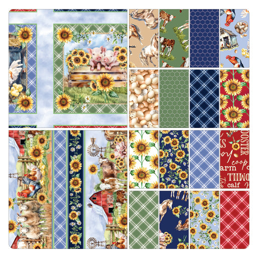 Green Acres - On the Farm Navy - 15346-57