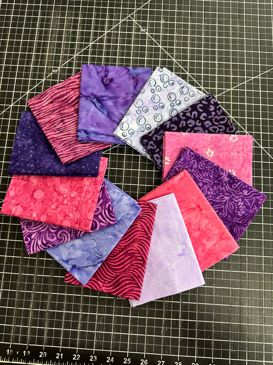 FQ-13- Batik Curated Pink/Purple Bundle