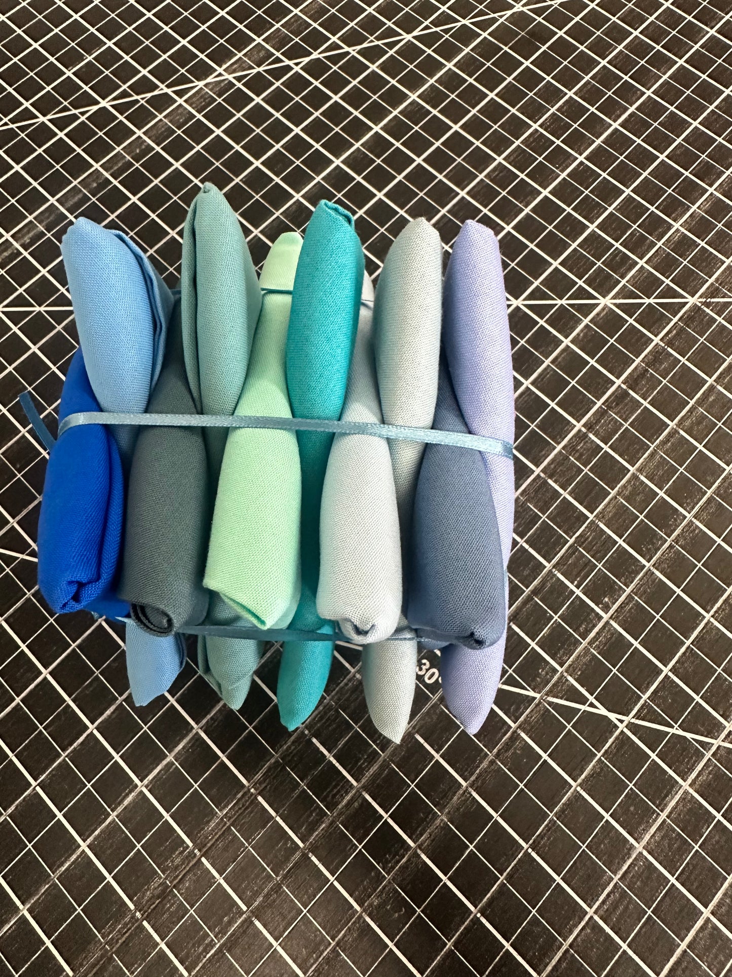 FQ-10 - Confetti Cotton Solids - Blue - Fat Quarter Bundle