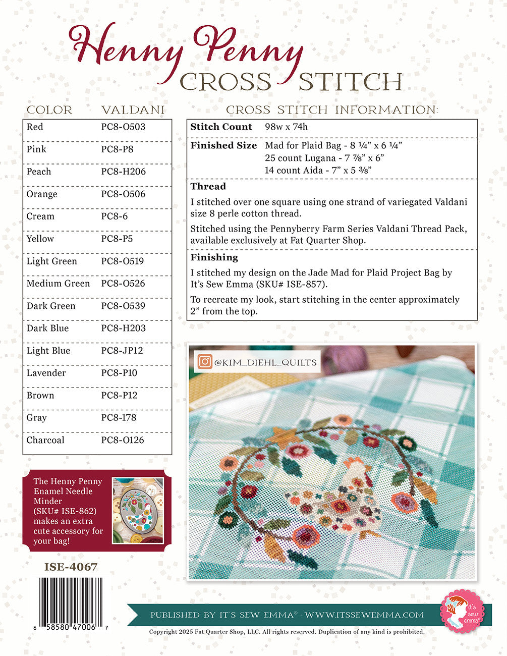 Henny Penny Cross Stitch Pattern