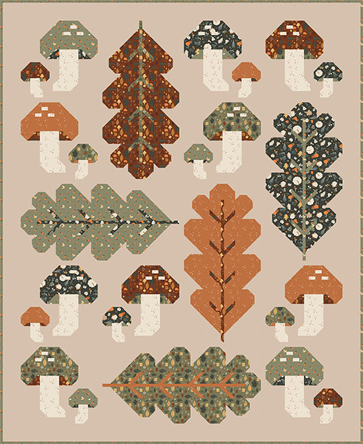 Forest Fungi Quilt Boxed Kit