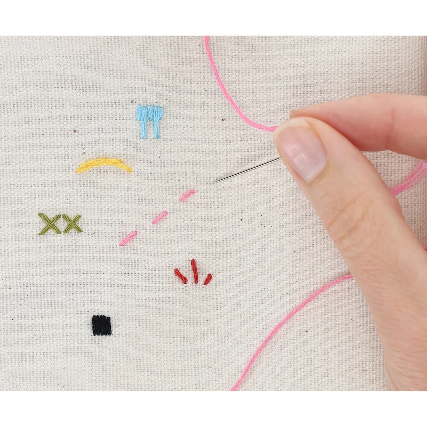 Leisure Arts Emb Kit 6" Org Falling Leaves