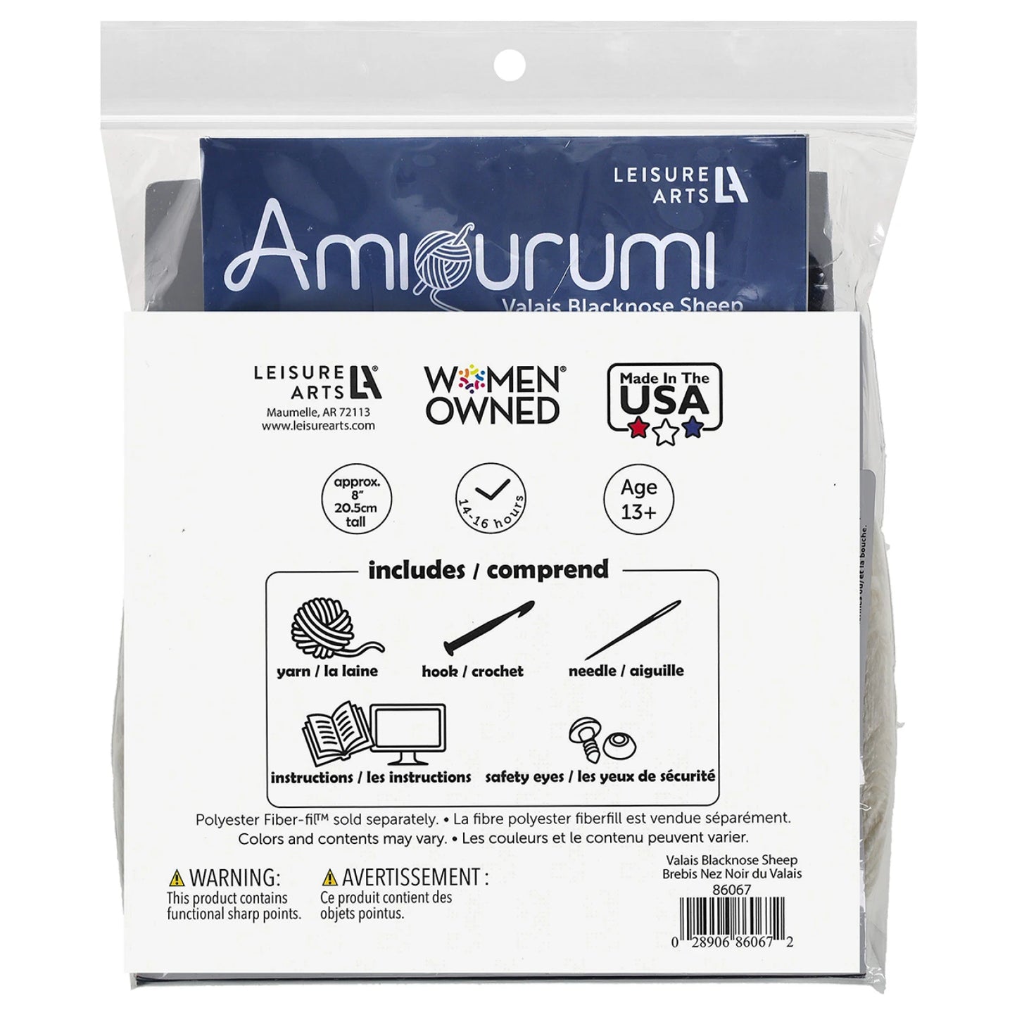 Amigurumi Kit Valais Blacknose Sheep -Leisure Arts