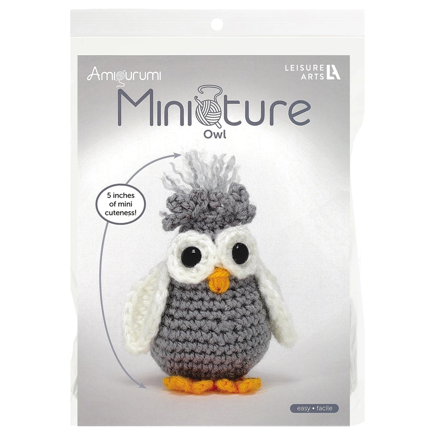 Amigurumi Miniatures Kit Owl - Leisure Arts