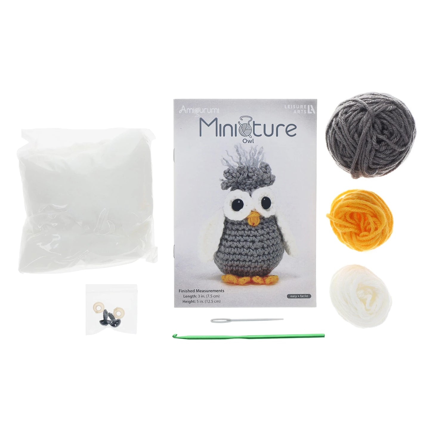 Amigurumi Miniatures Kit Owl - Leisure Arts