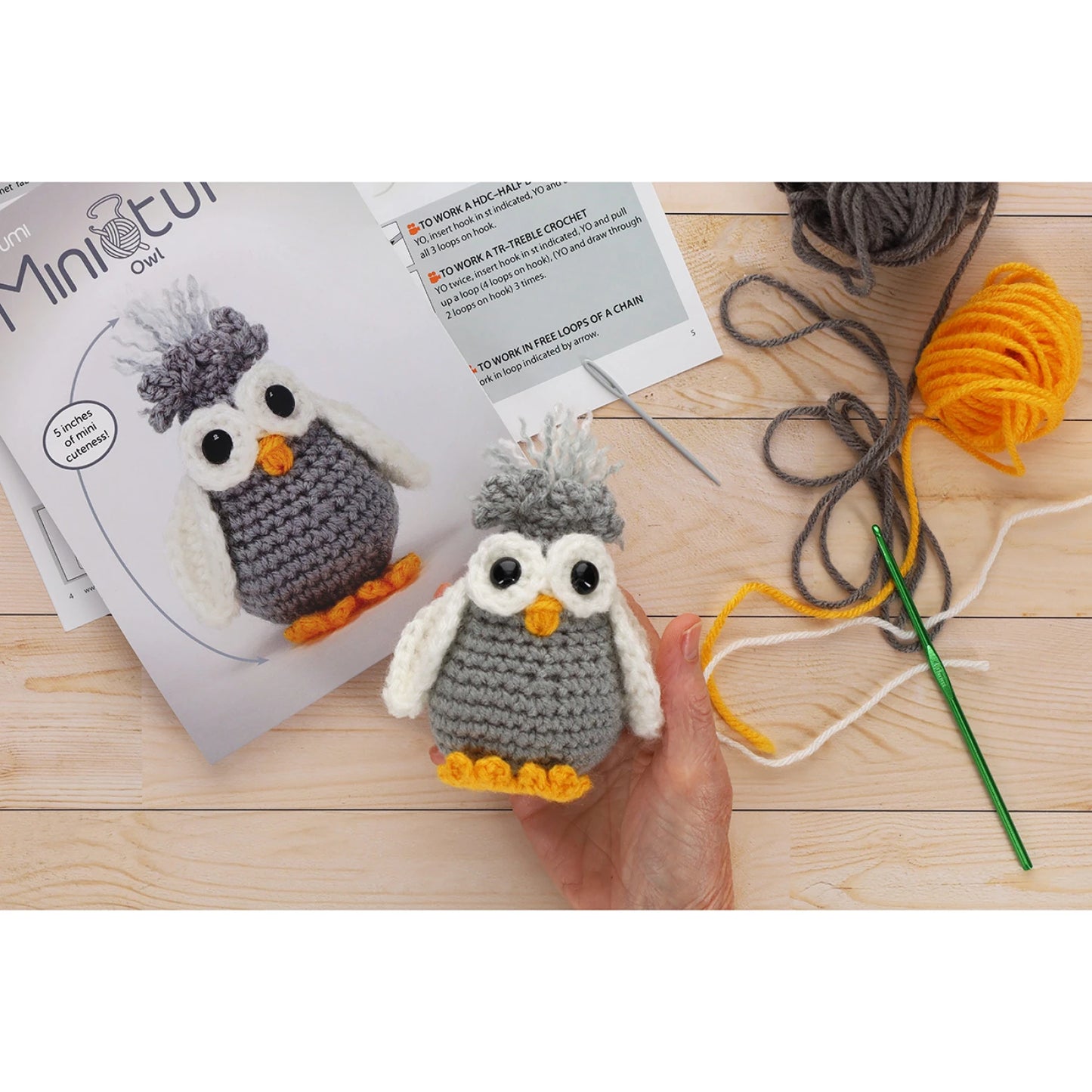 Amigurumi Miniatures Kit Owl - Leisure Arts