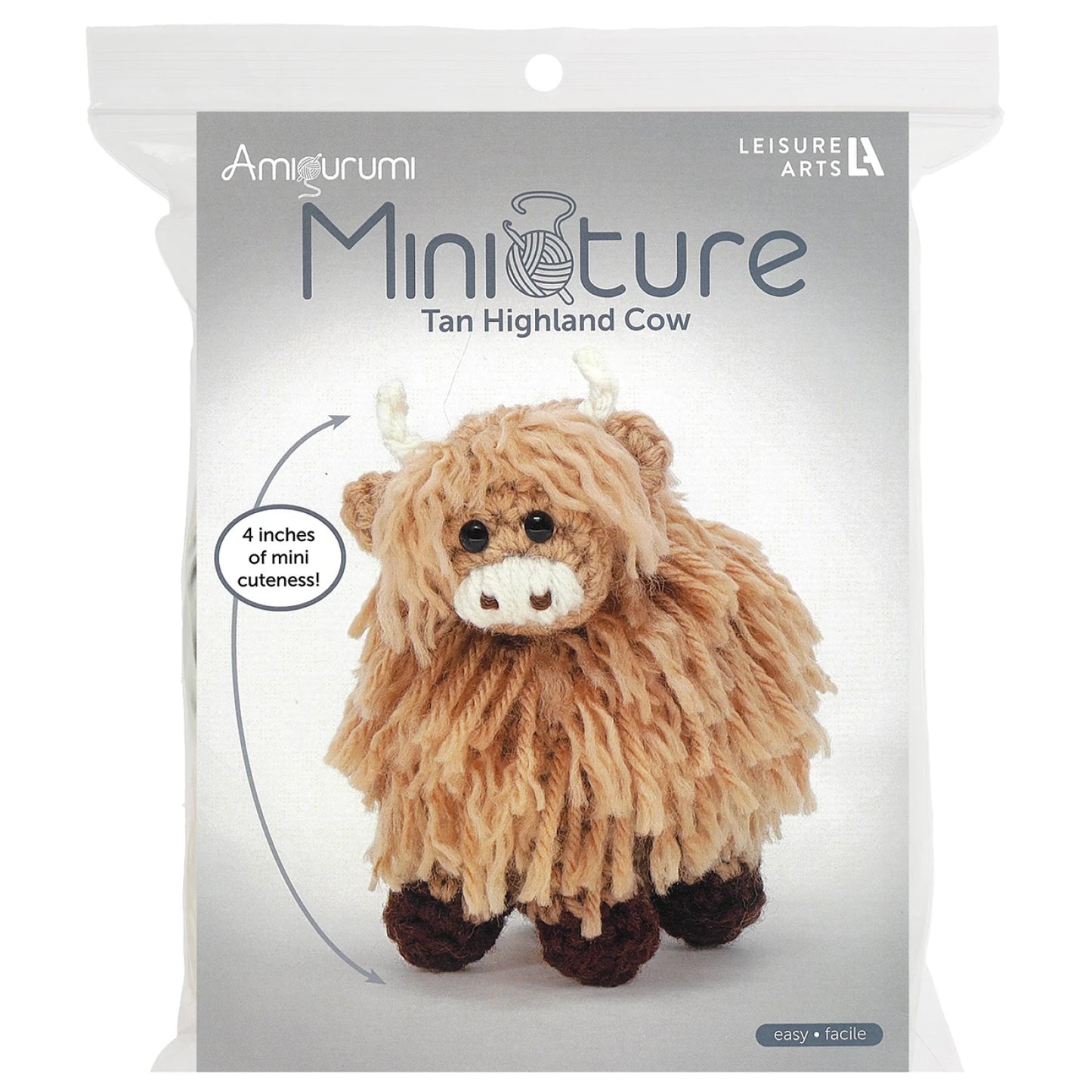 Amigurumi Kit Highland Cow - Leisure Arts