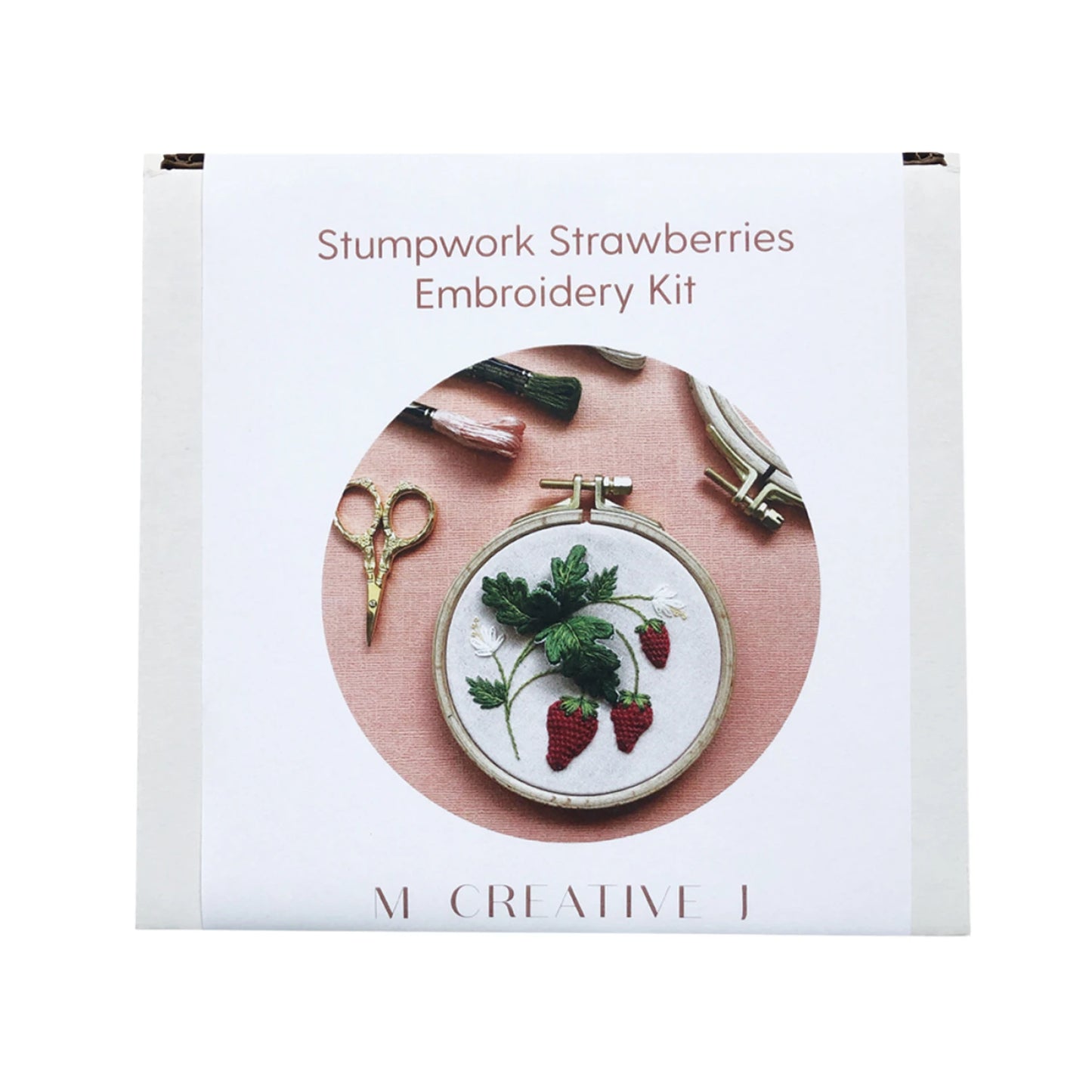 Stumpwork Strawberries Embroidery Kit