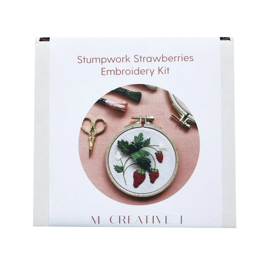 Stumpwork Strawberries Embroidery Kit