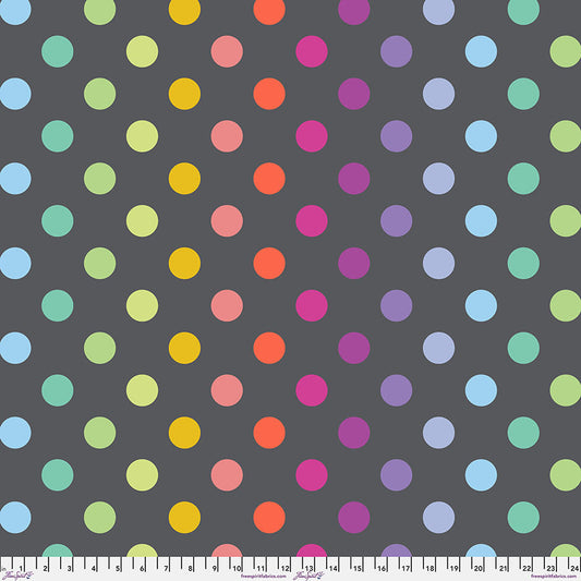 Graywork Minky - Disco Poms - Shadow