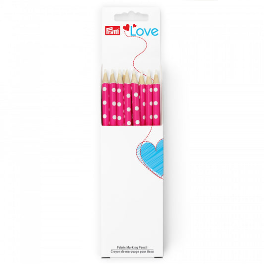 Prym Love Fabric Marking Pencil Pink