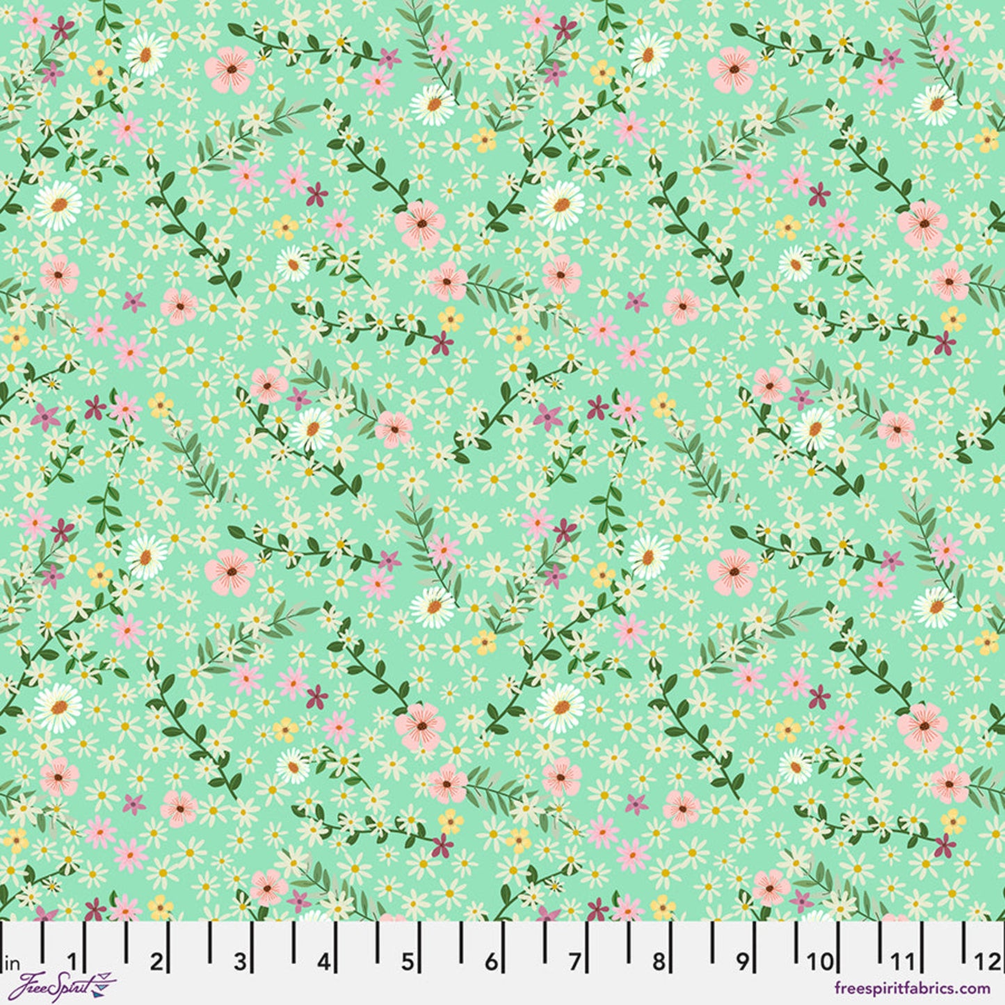 Floral Fiesta - Happy Petals - Mint