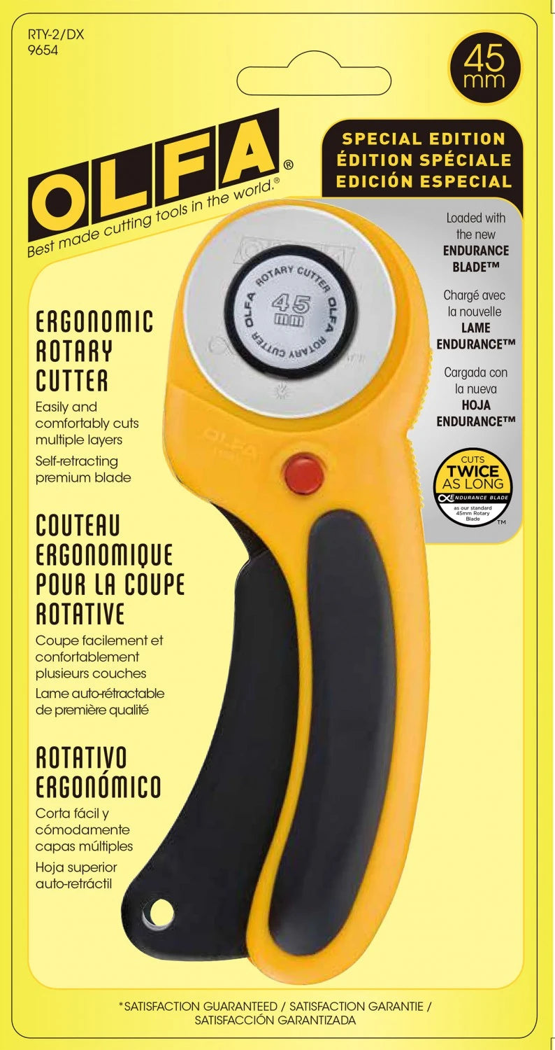 OLFA 45 mm Deluxe Ergonomic Rotary Cutter