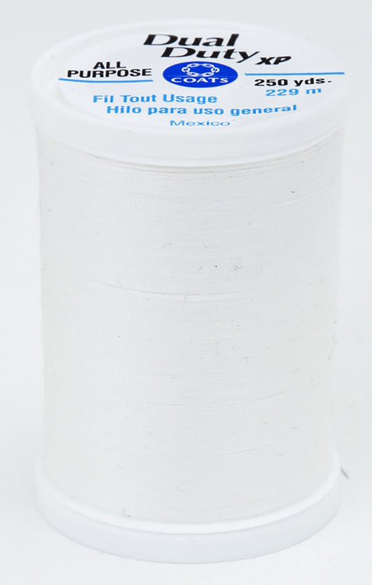 150 Winter White Dual Duty XP Polyester Thread 250yds