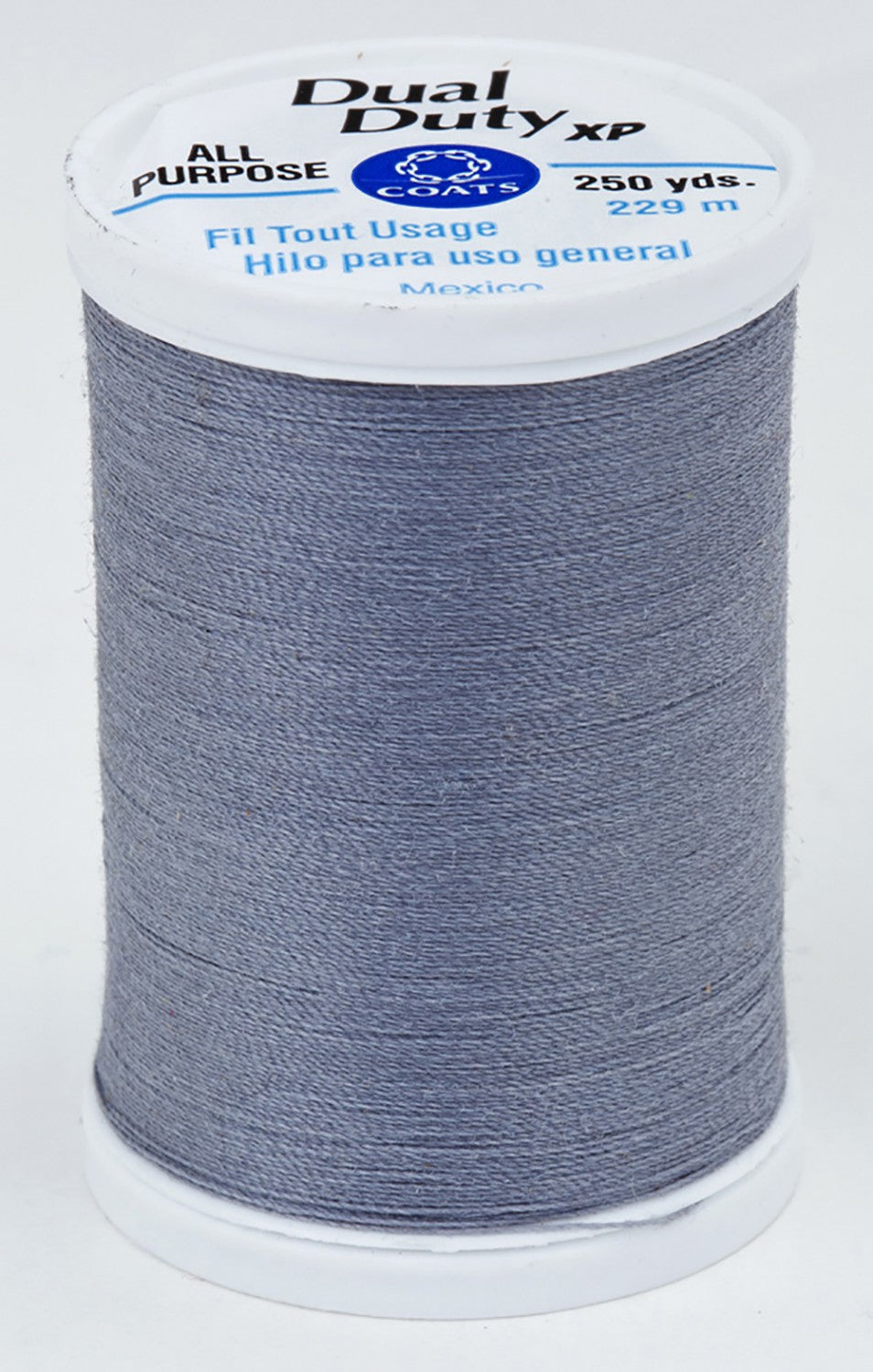 600 Light Silver Dual Duty XP Polyester Thread 250yds