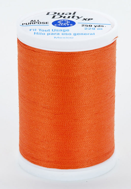 7640 Orange Dual Duty XP Polyester Thread 250yds