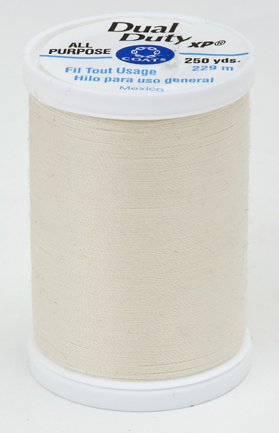 8020 Cream Dual Duty XP Polyester Thread 250yds