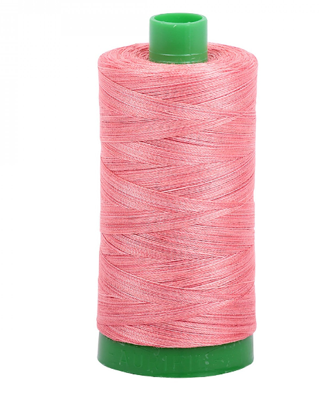 A1140-4250 Mako Cotton Embroidery Thread 40wt 1094yds Variegated Pink