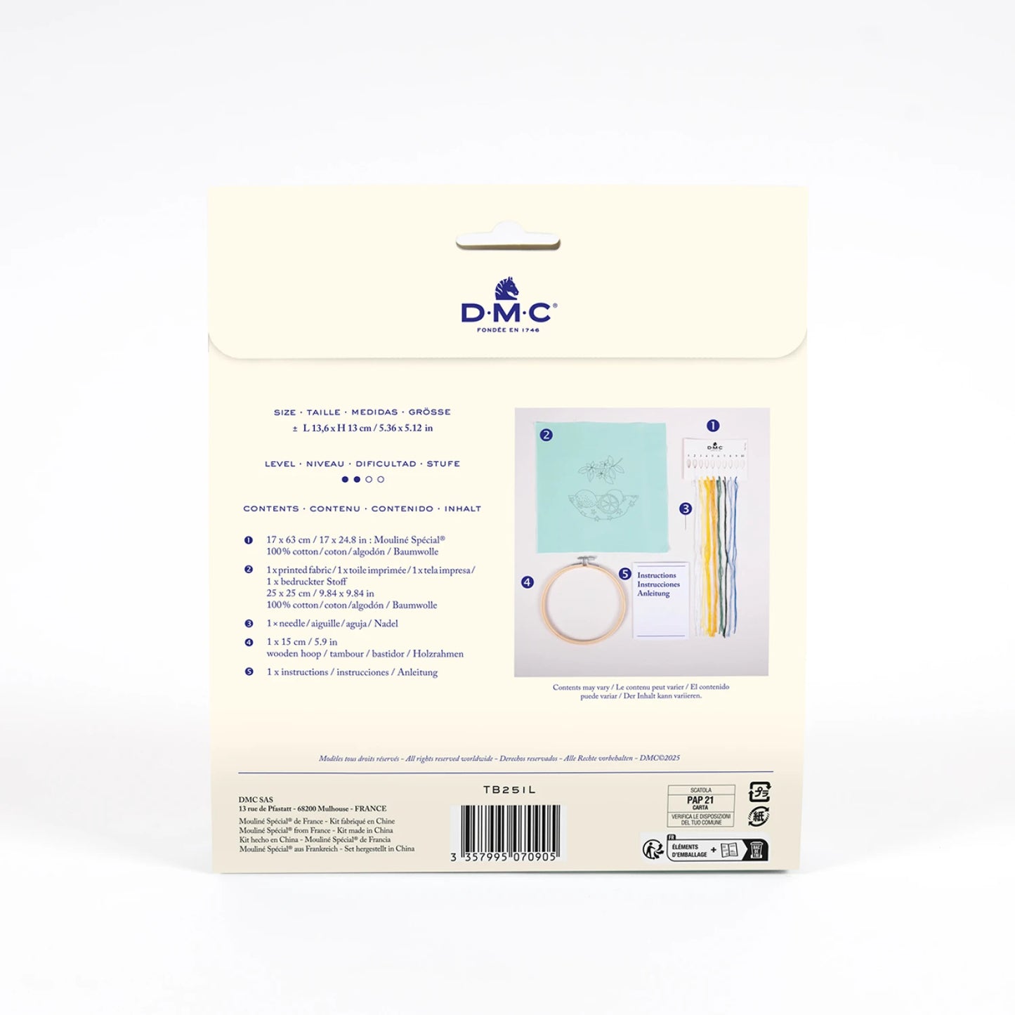 DMC Value kit Lemons Embroidery