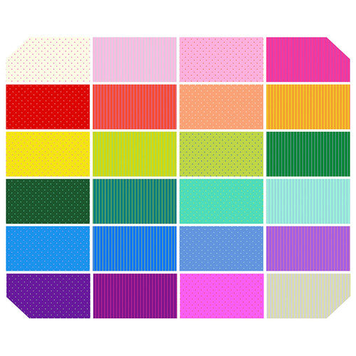 Tiny Coordinates - 2.5" Mini Charm Pack || Tula's True Colors