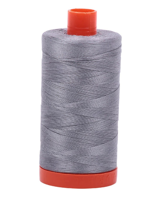 2605 Mako Cotton Thread Solid 50wt 1422yds Grey
