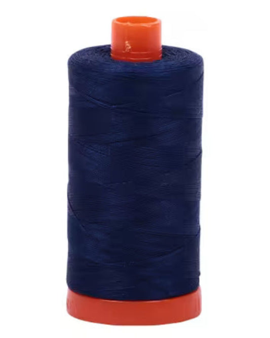 2784 Mako Cotton Thread Solid 50wt 1422yds Dark Navy
