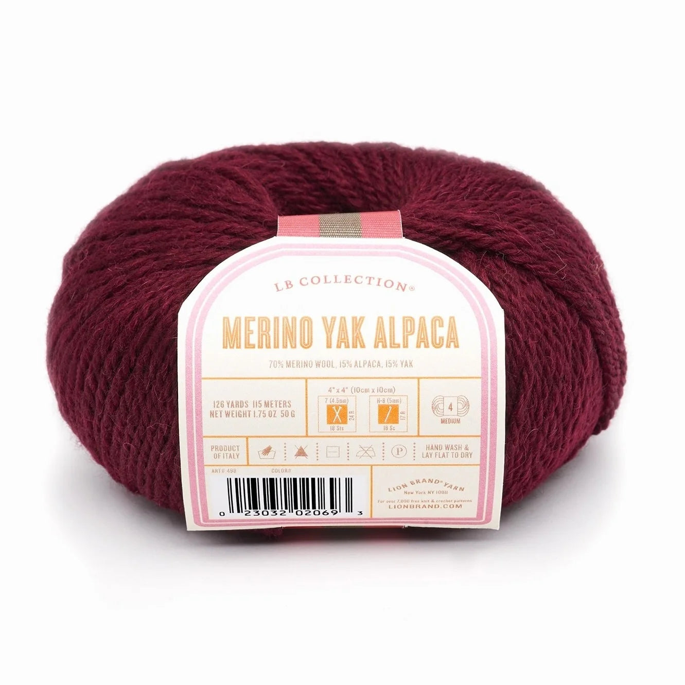 LB Collection® Merino Yak Alpaca® Yarn Merlot
