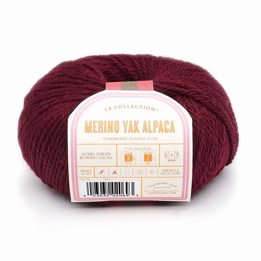 LB Collection® Merino Yak Alpaca® Yarn Merlot